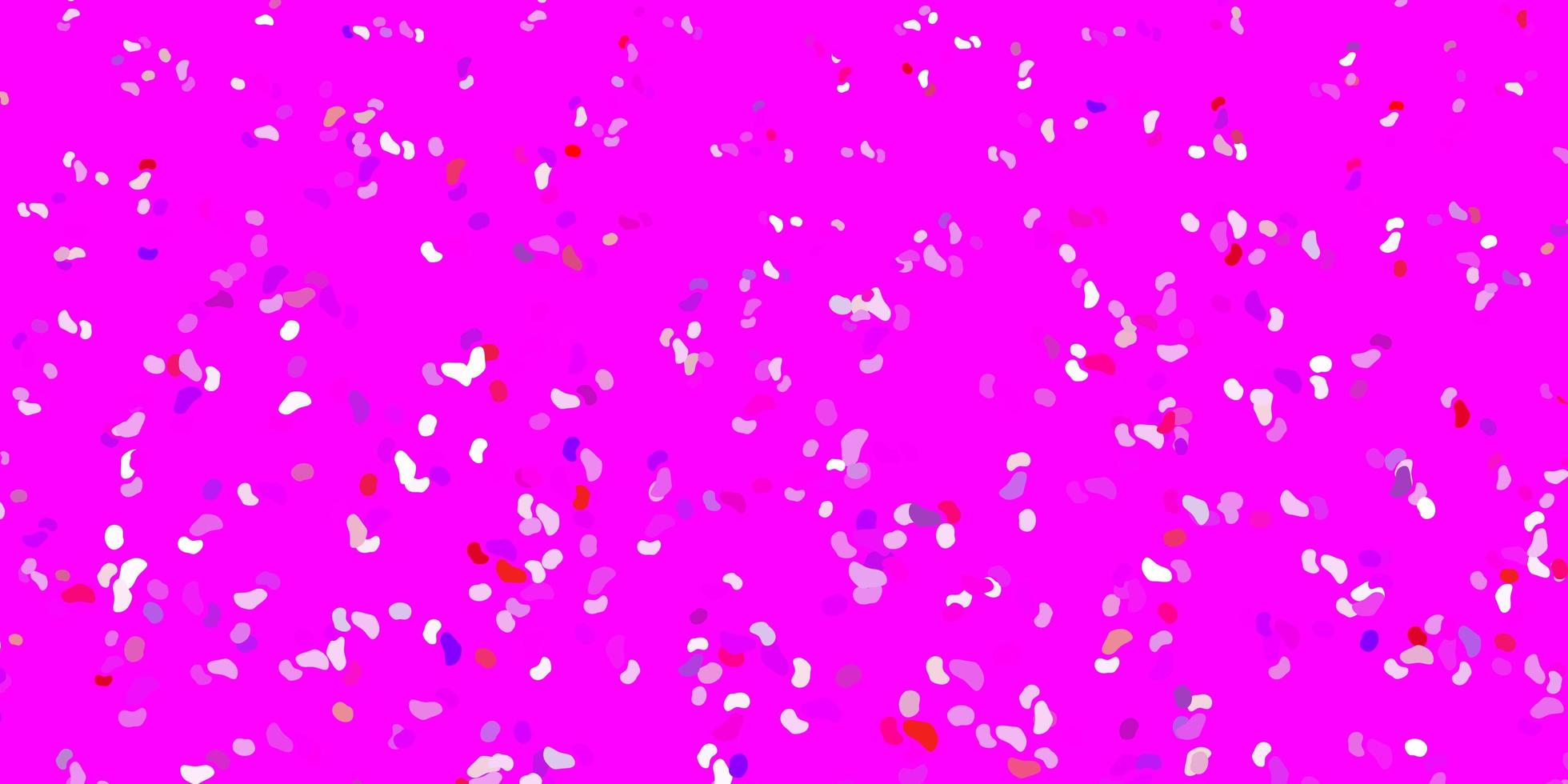 Light pink, red vector background with random forms.