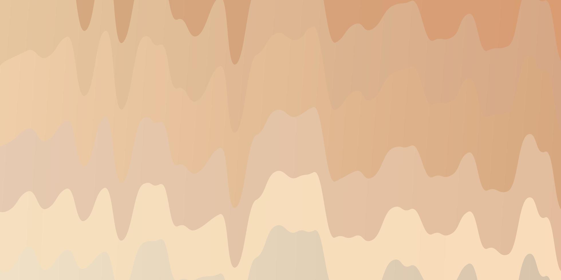 Light Orange vector texture with curves.