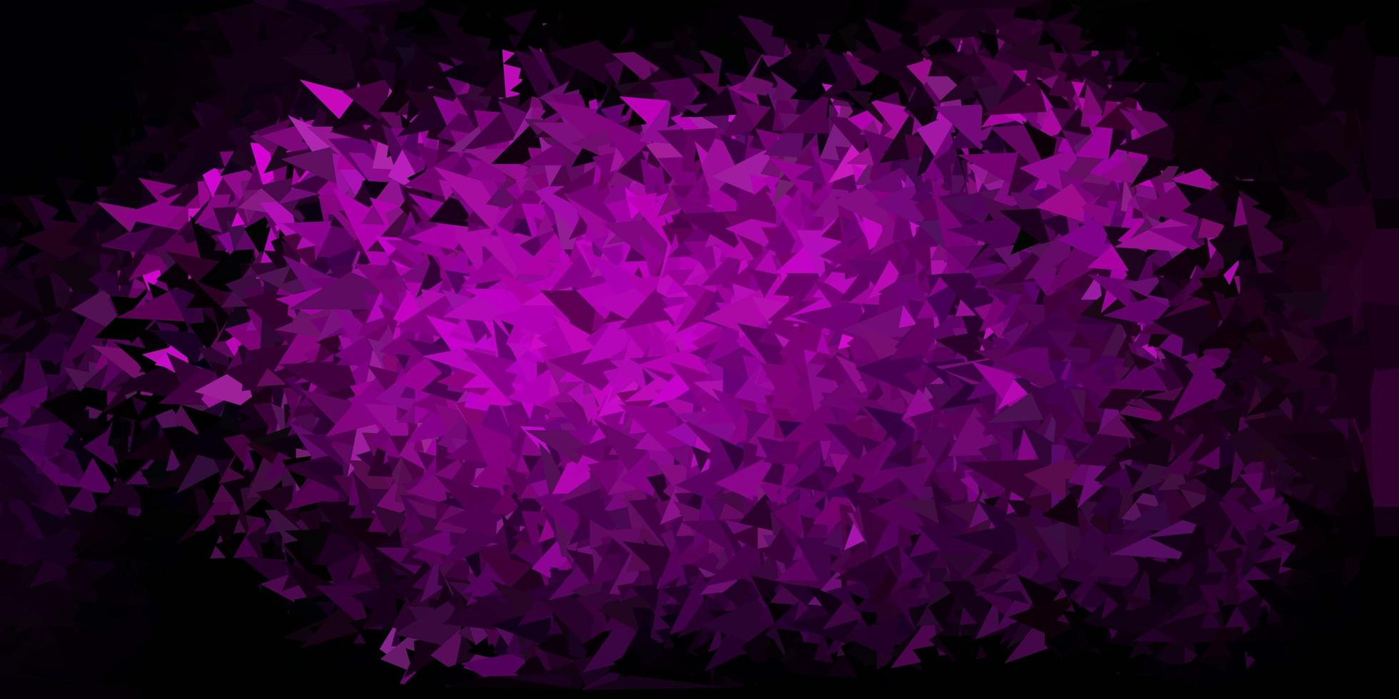 Dark purple vector polygonal pattern.