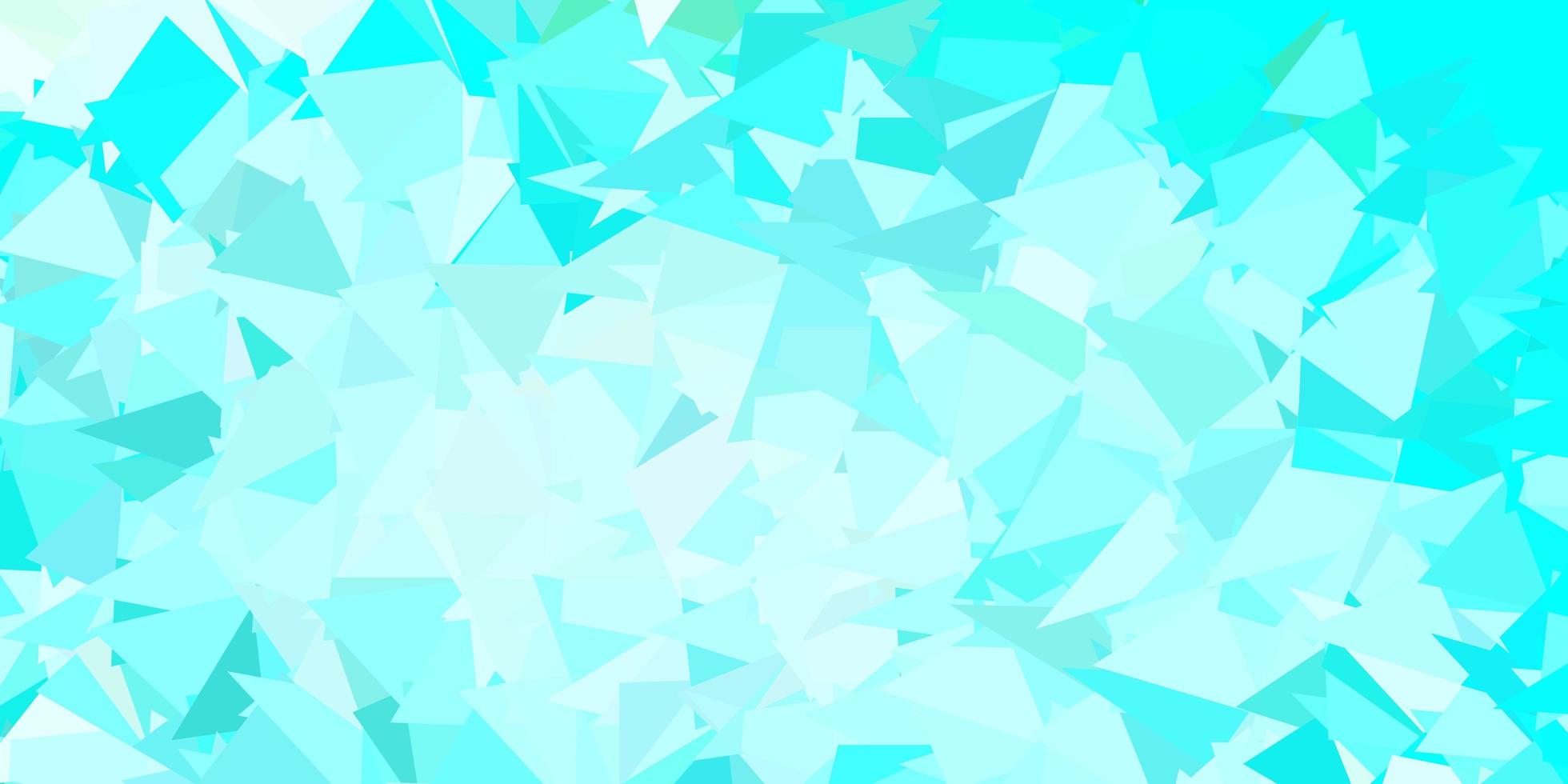 Light blue, green vector poly triangle texture.