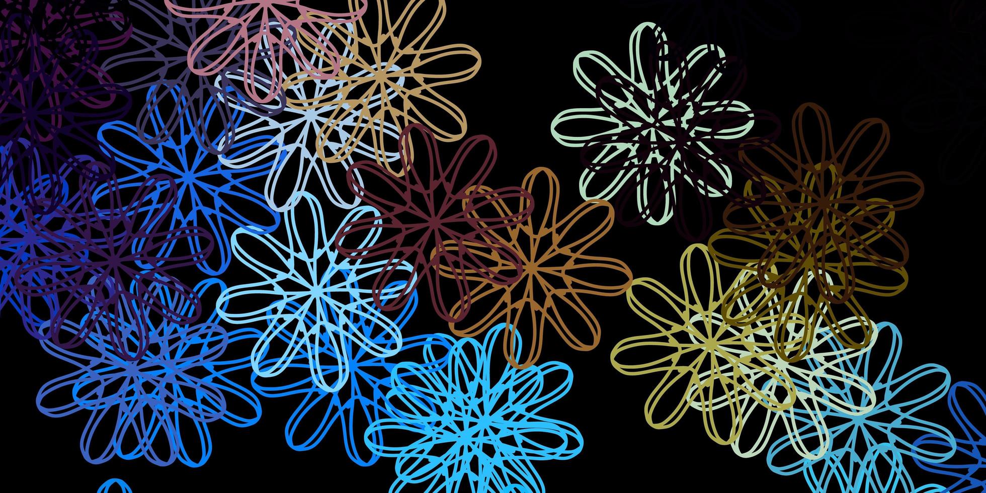 Dark Blue, Yellow vector backdrop with chaotic shapes.
