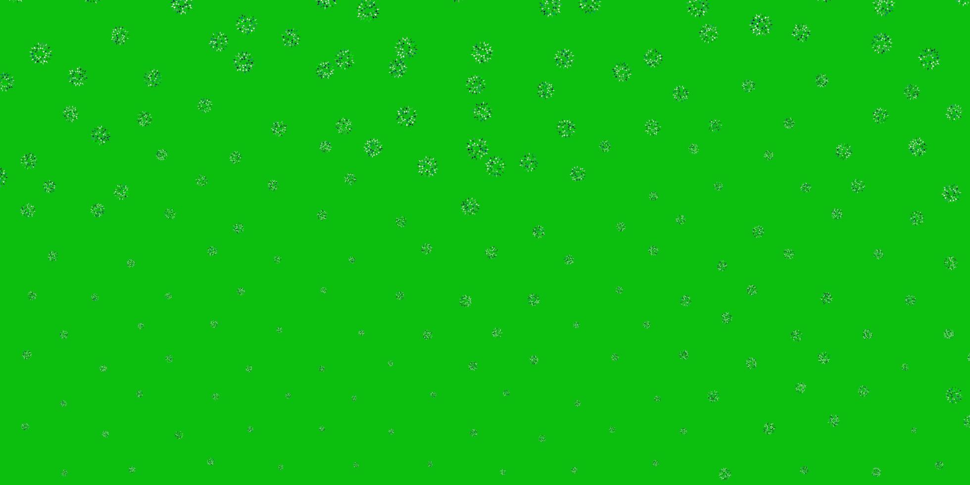 ilustraciones naturales del vector verde claro con flores.