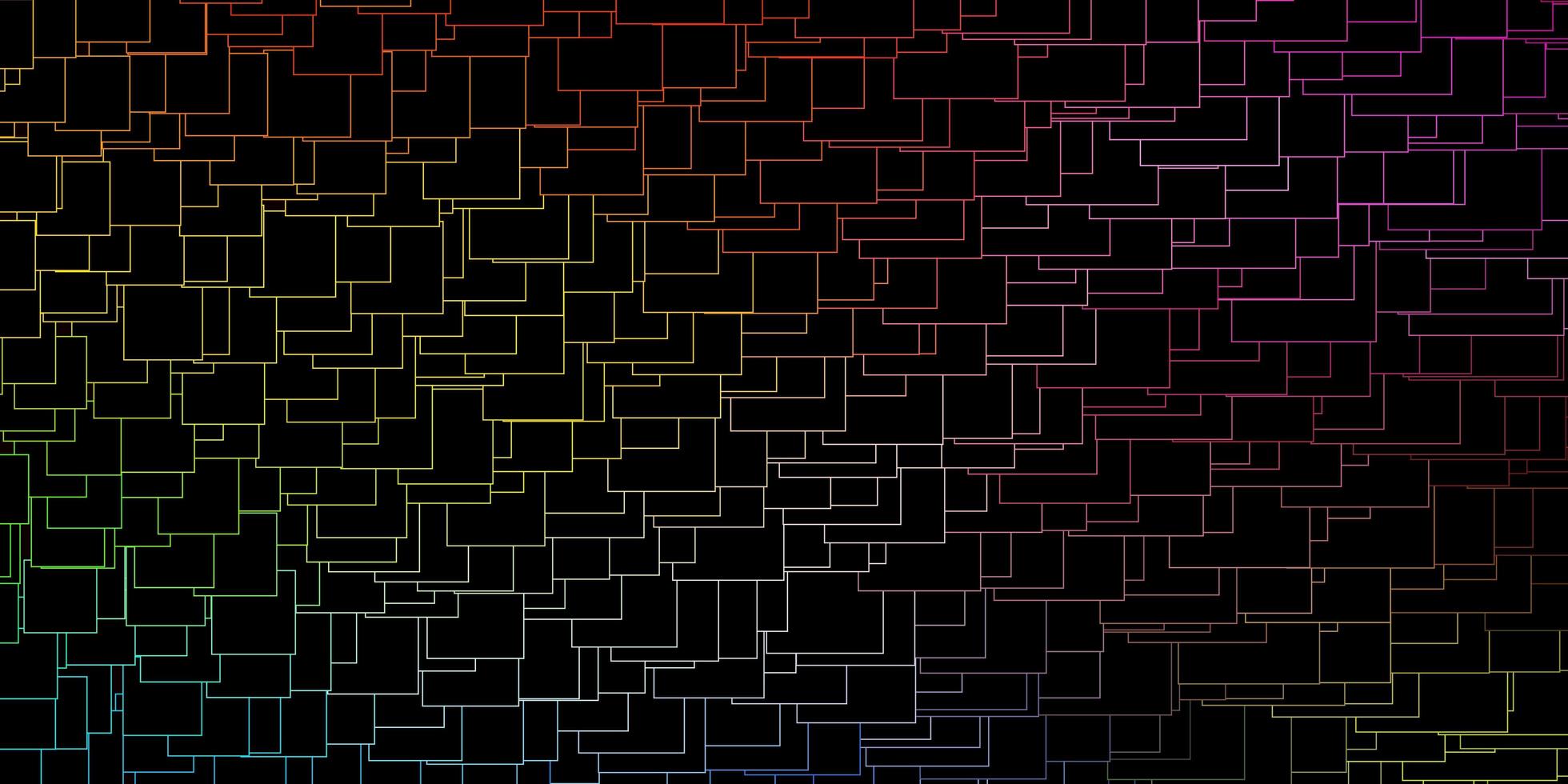 Fondo de vector multicolor oscuro con rectángulos.