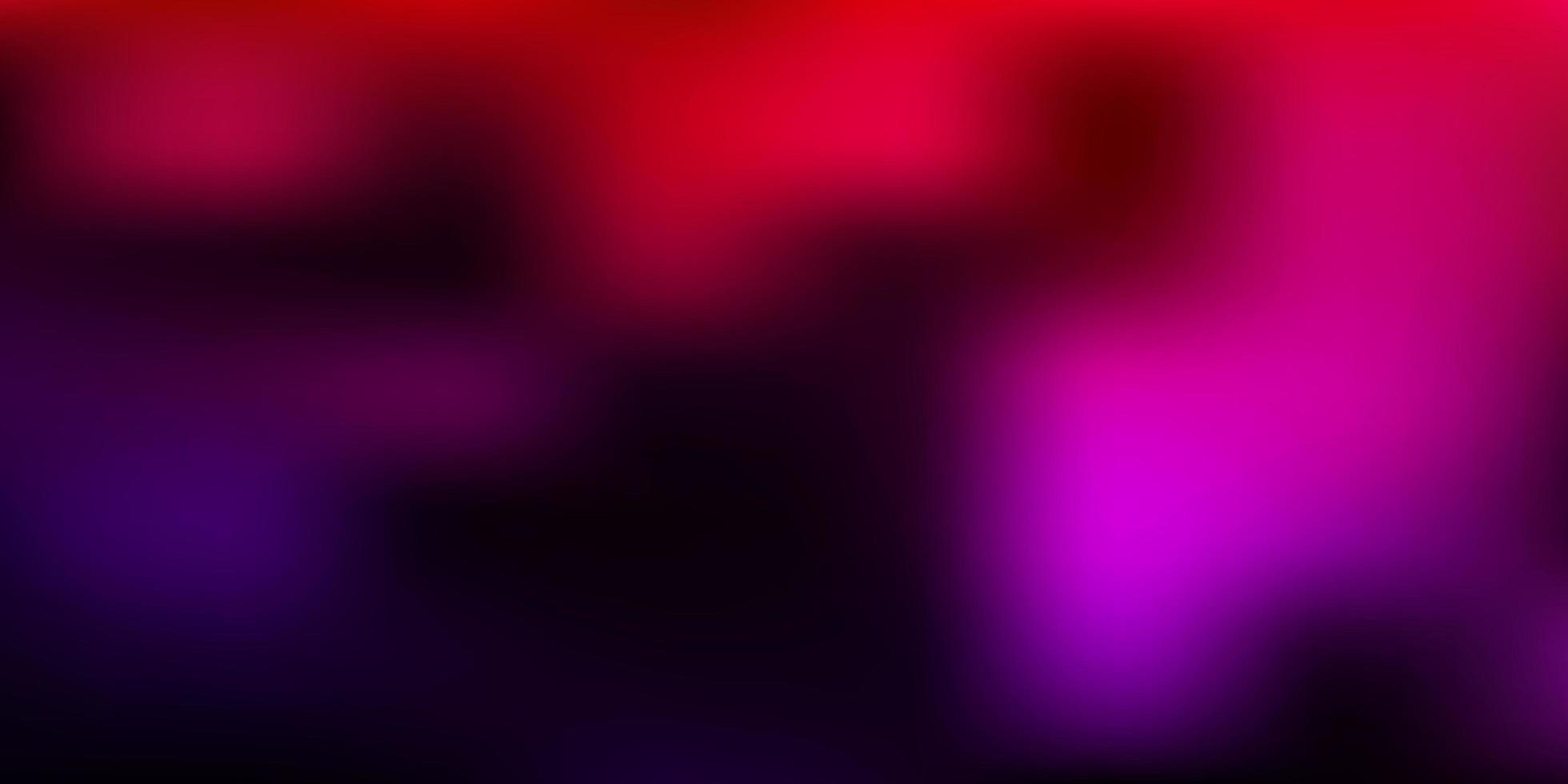 Dark pink, red vector gradient blur drawing.