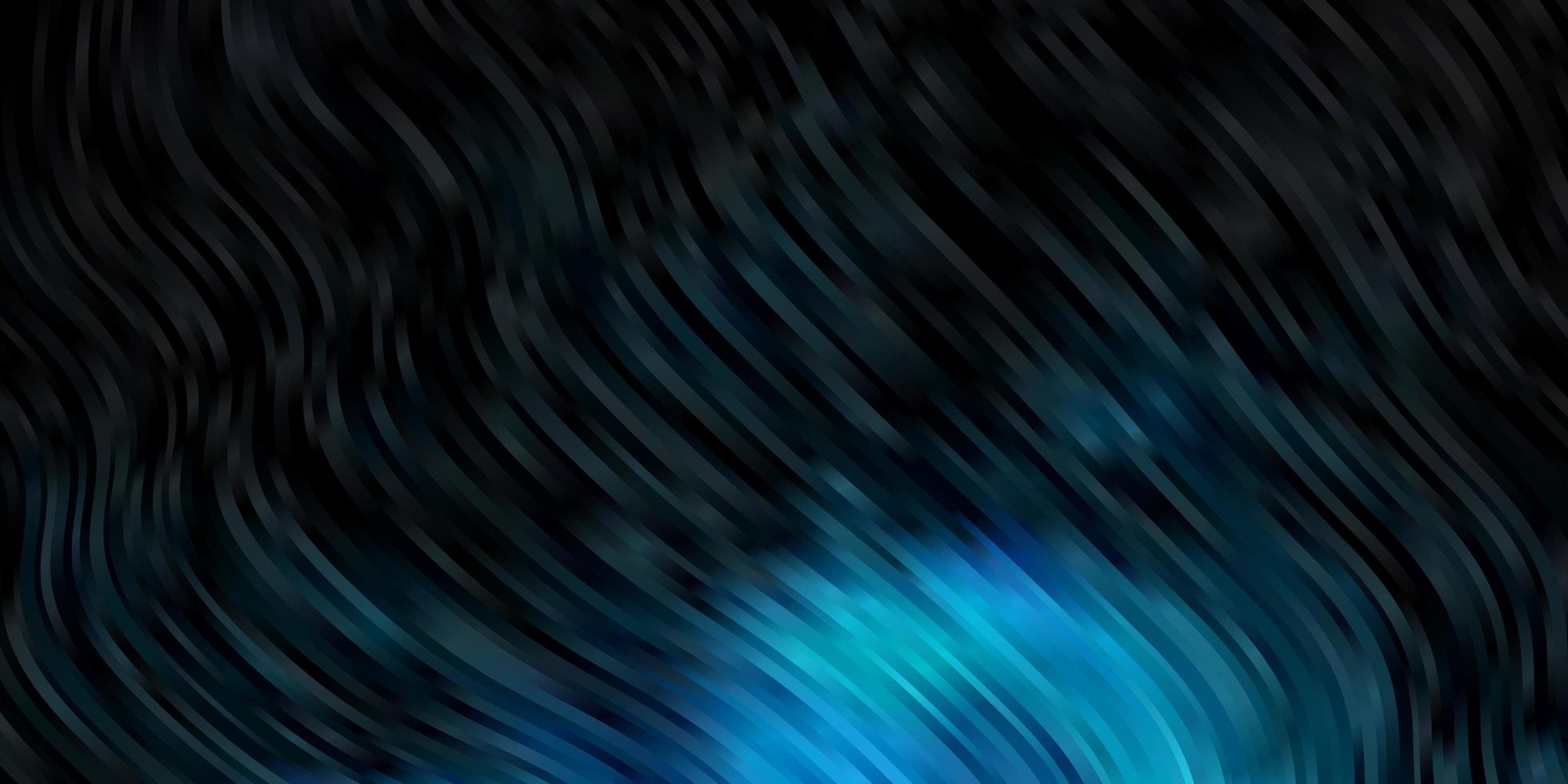 textura de vector azul oscuro con líneas torcidas