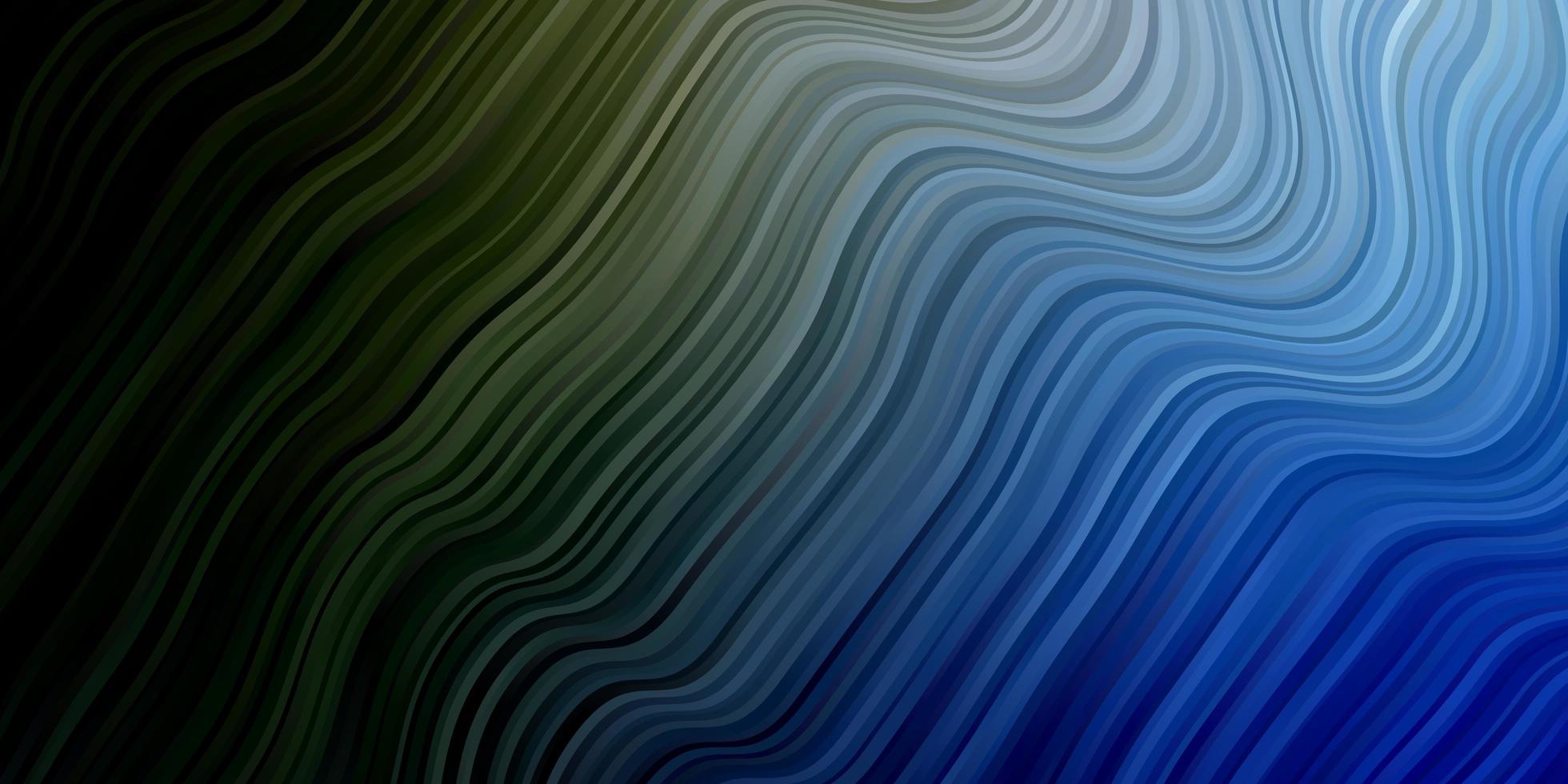 Dark Blue, Green vector template with wry lines.