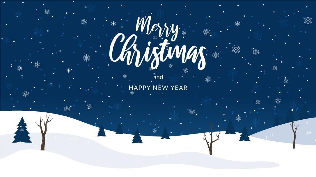 Merry Christmas and Happy New Year Background vector