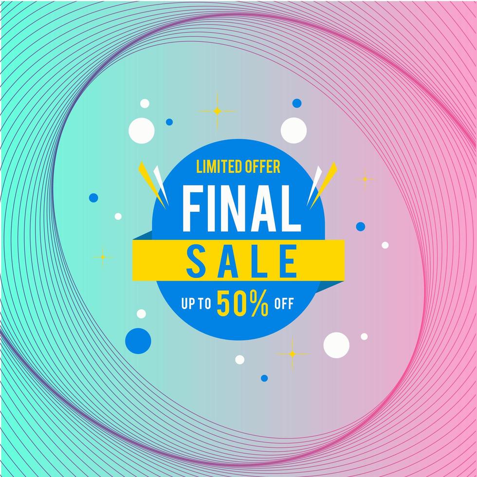 Final Sale Banner. Sale Banner With Final Sale Sign. vector