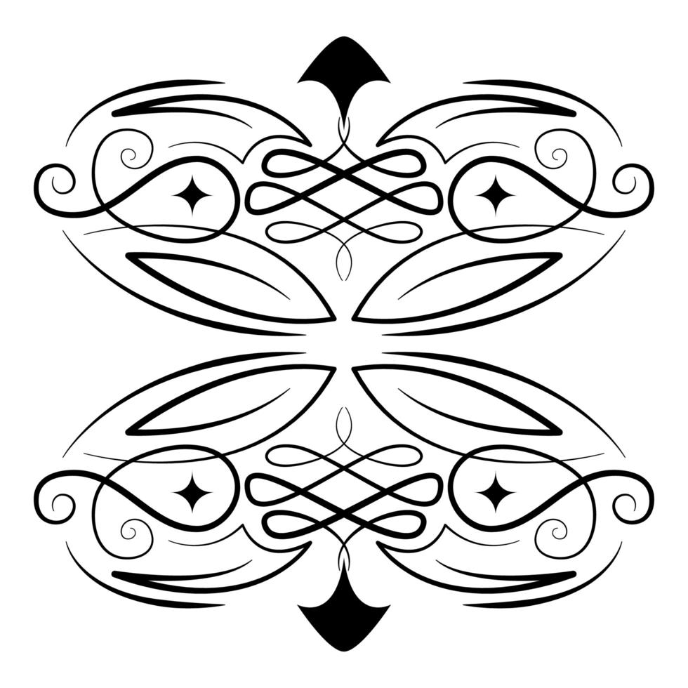 divisor decoración viñeta ornamento icono vector