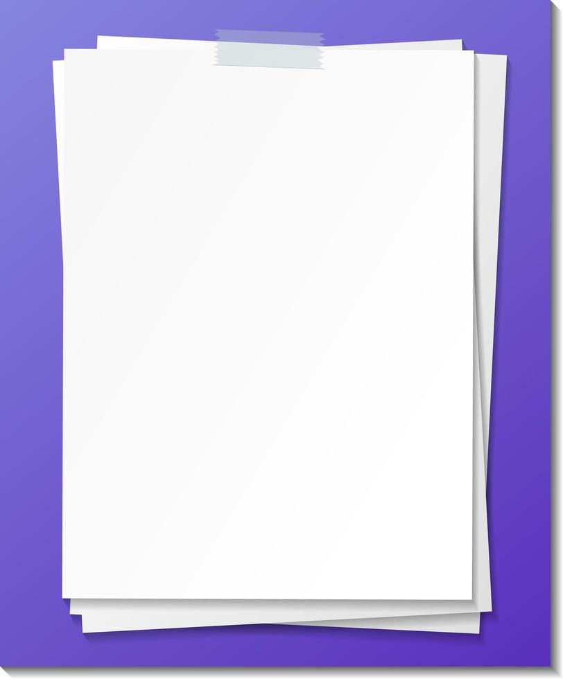 Blank paper note template on white background 1845983 Vector Art at Vecteezy