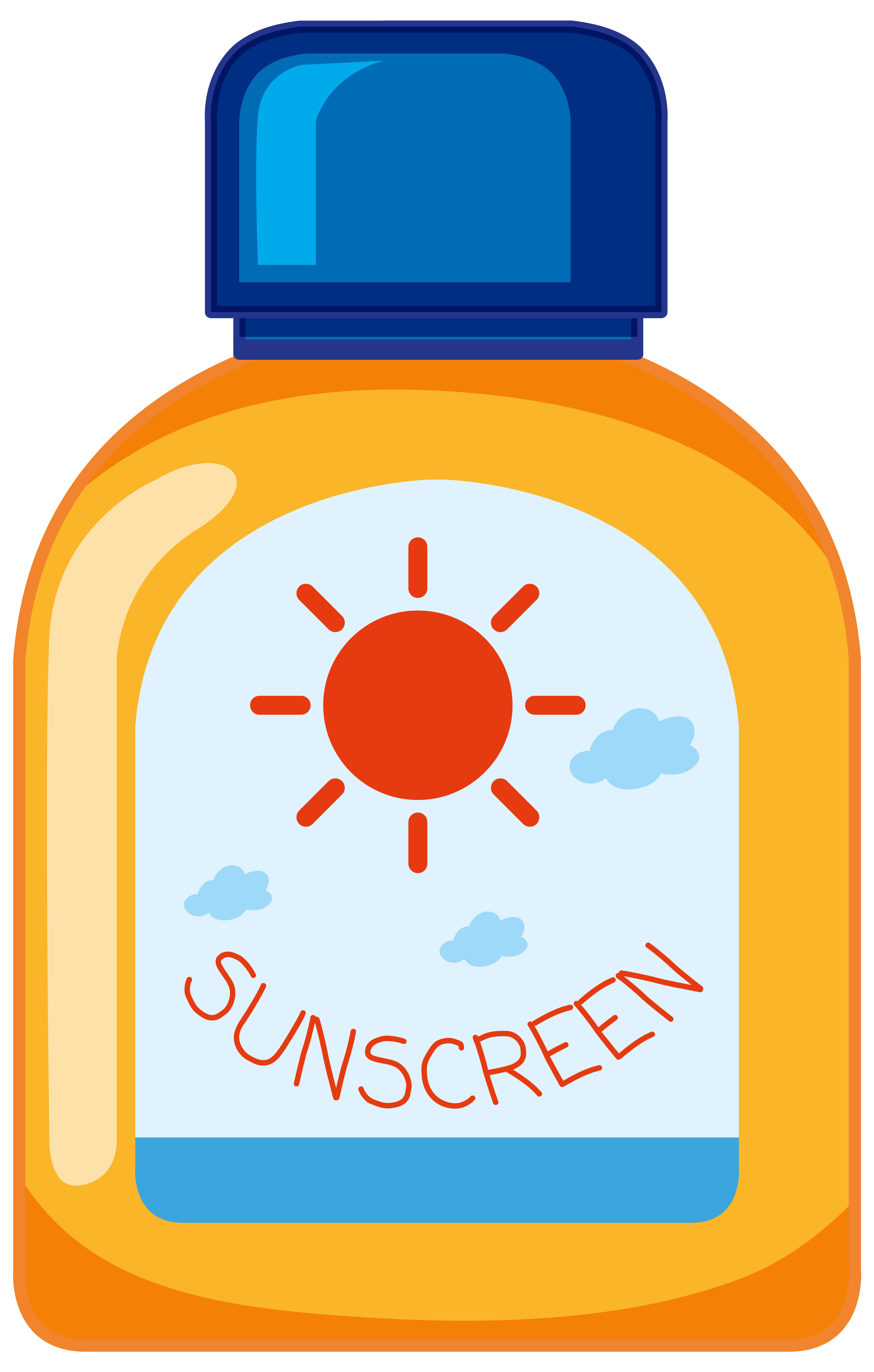 A bottle of sunscreen on white background 1868641 Vector Art at Vecteezy