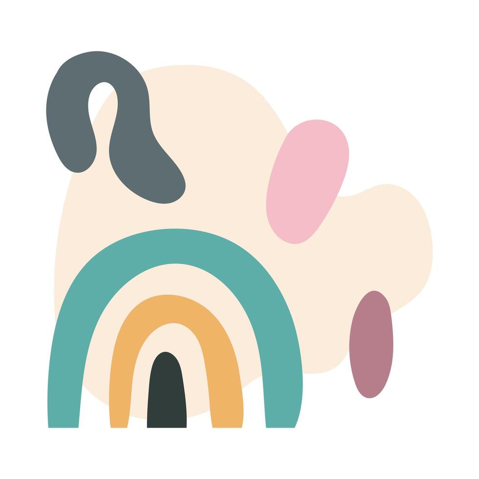contemporary art work flat style icon vector
