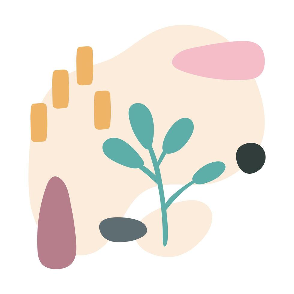 contemporary art work flat style icon vector