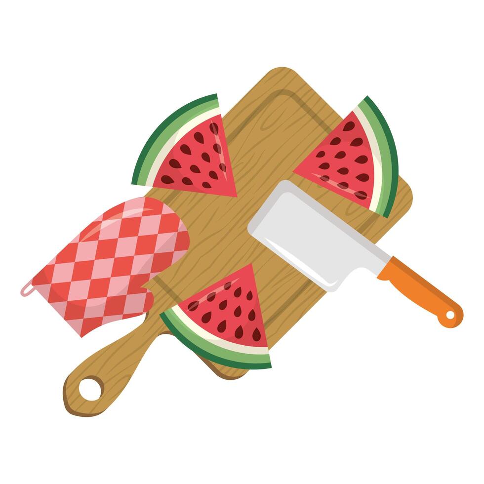 Isolated watermelon fruit vector design