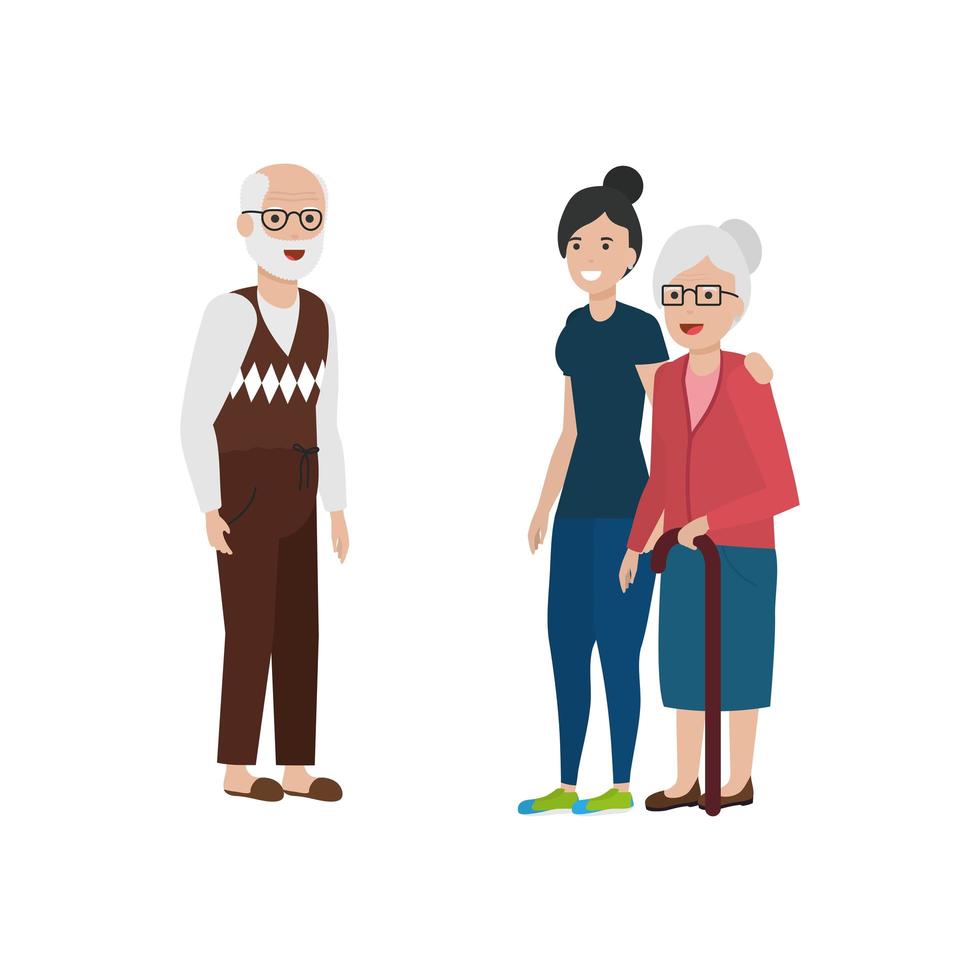 Isolated family members vector design