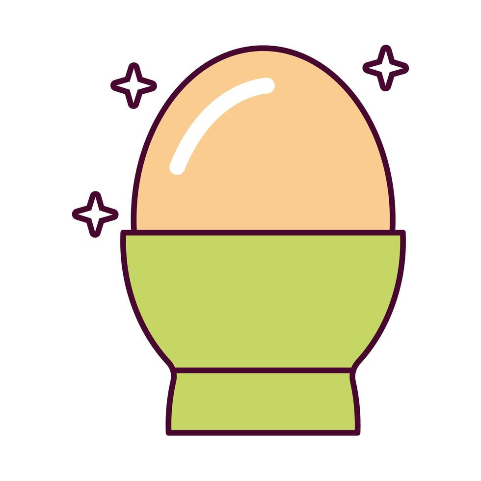 egg nutritive food detailed style icon vector