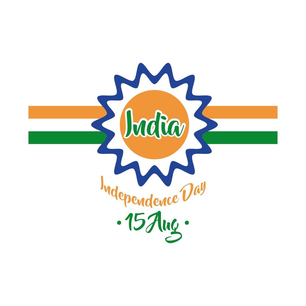 india independence day celebration with lace flat style 1869394 Vector ...