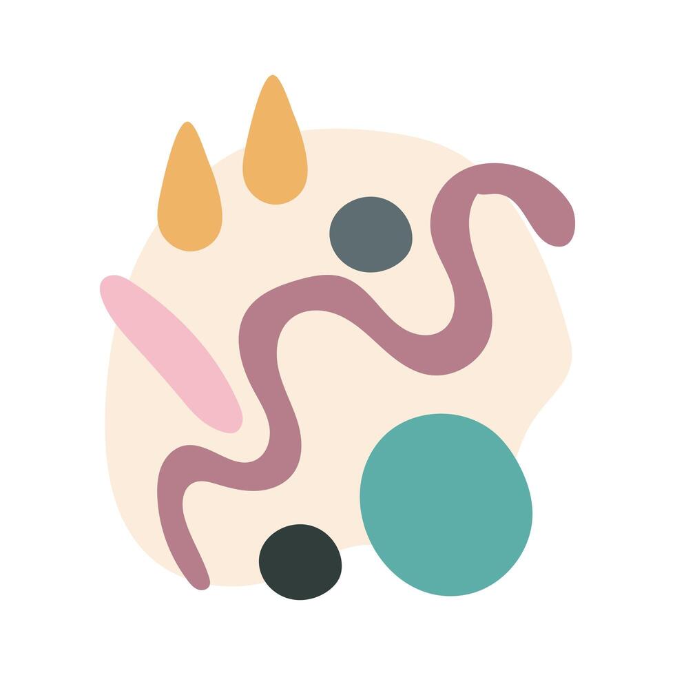 contemporary art work flat style icon vector