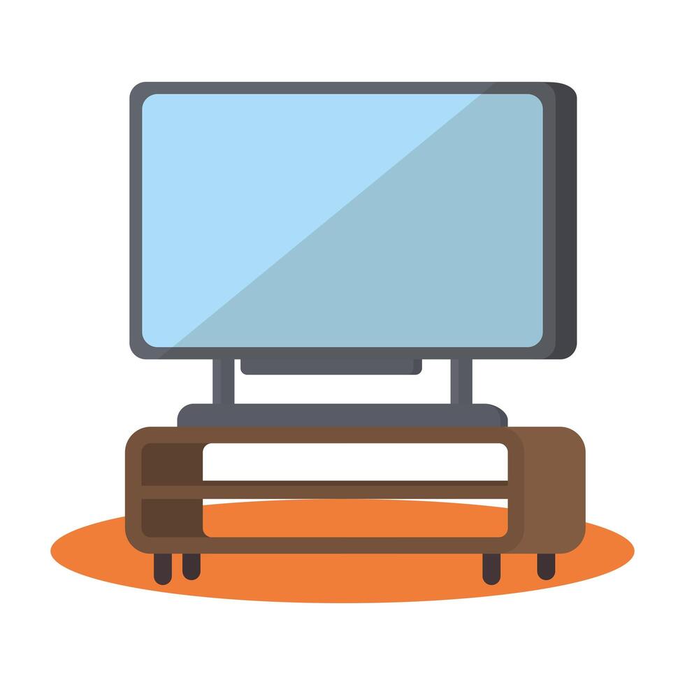 Isolated tv device design vector
