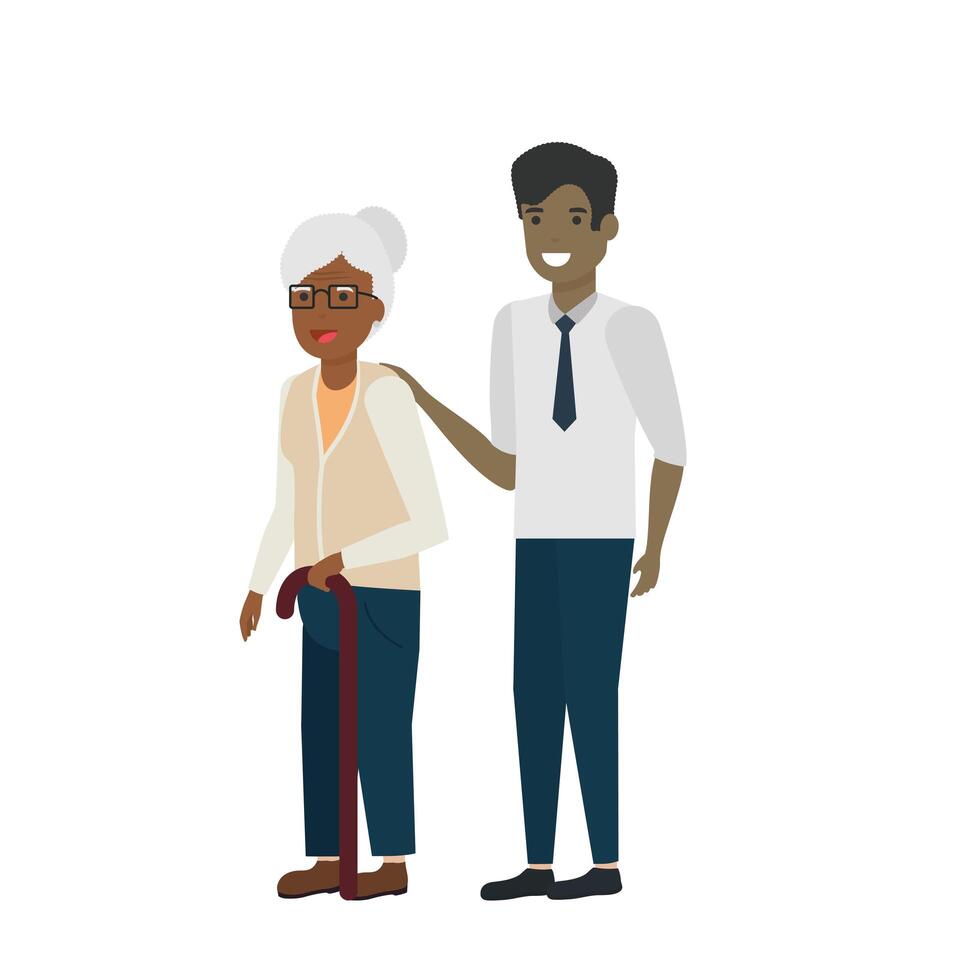 Grandmother cartoon design vector