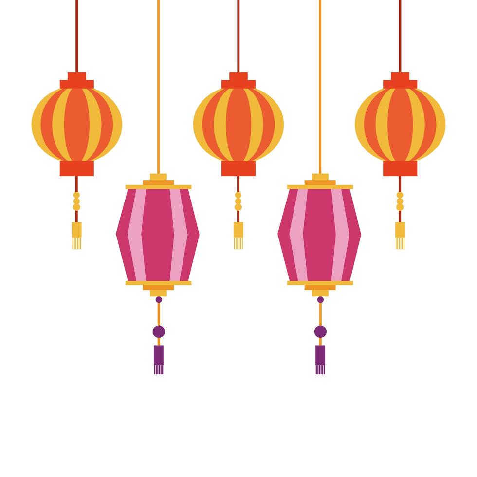 China lanterns vector design