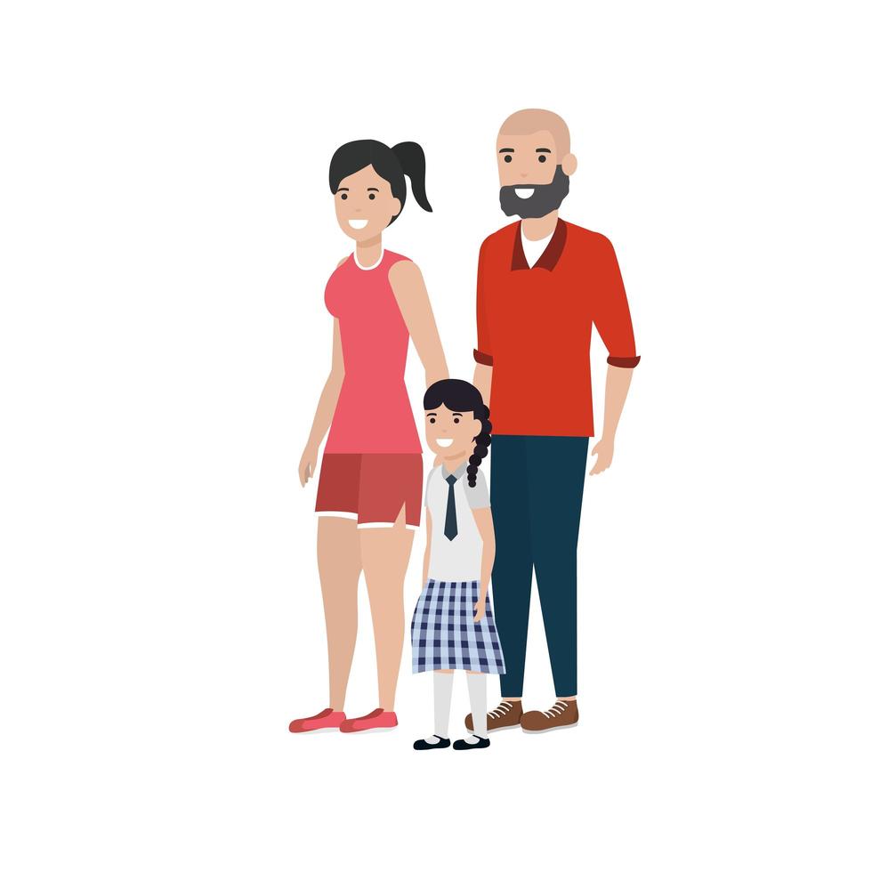 Isolated family members vector design