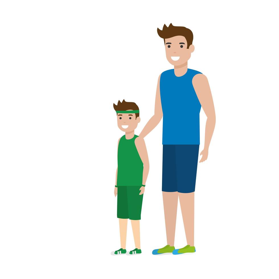 Isolated family members vector design