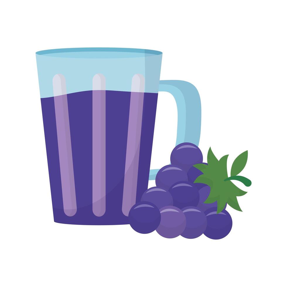 Isolated grapes juice design vector