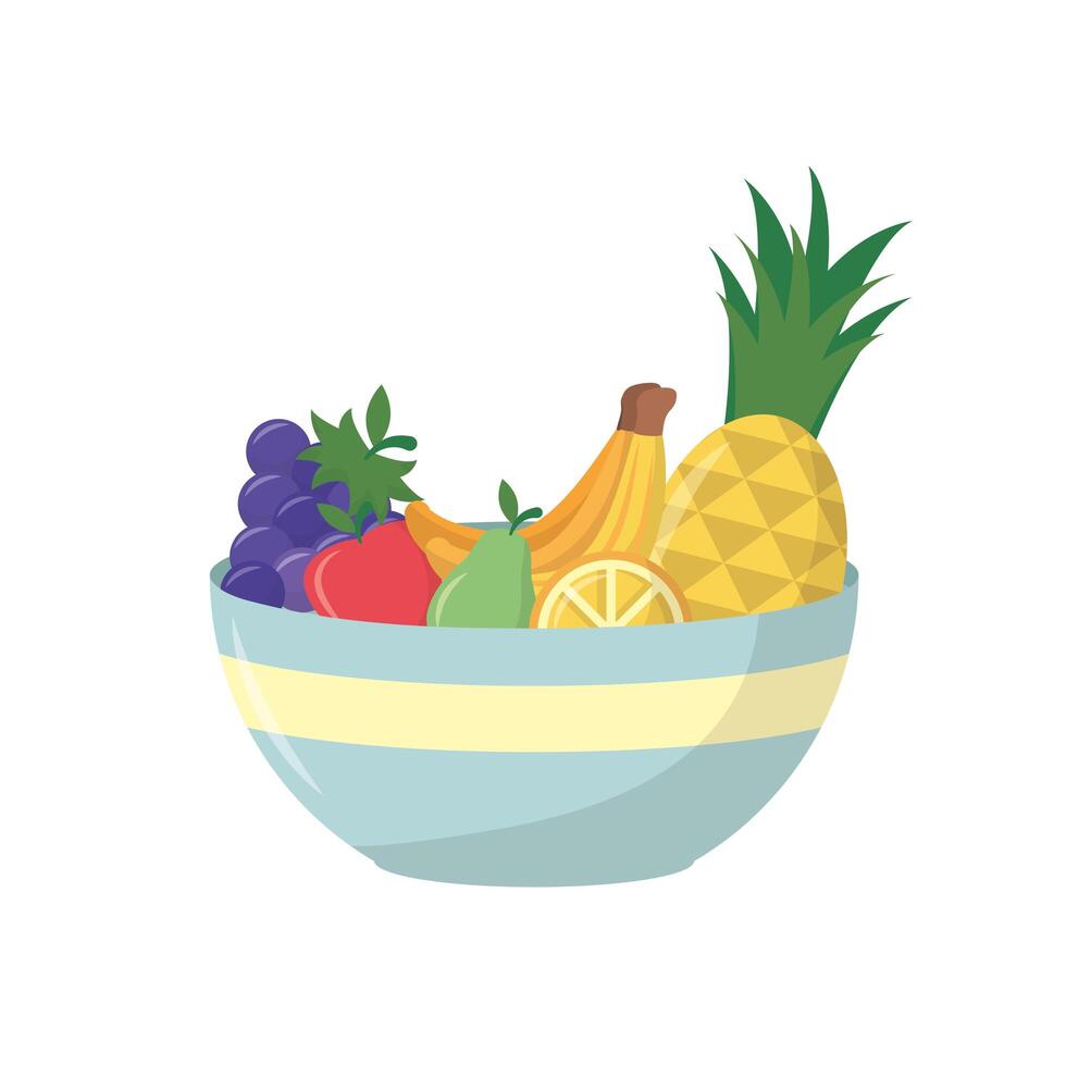 diseño vectorial de frutas aisladas vector