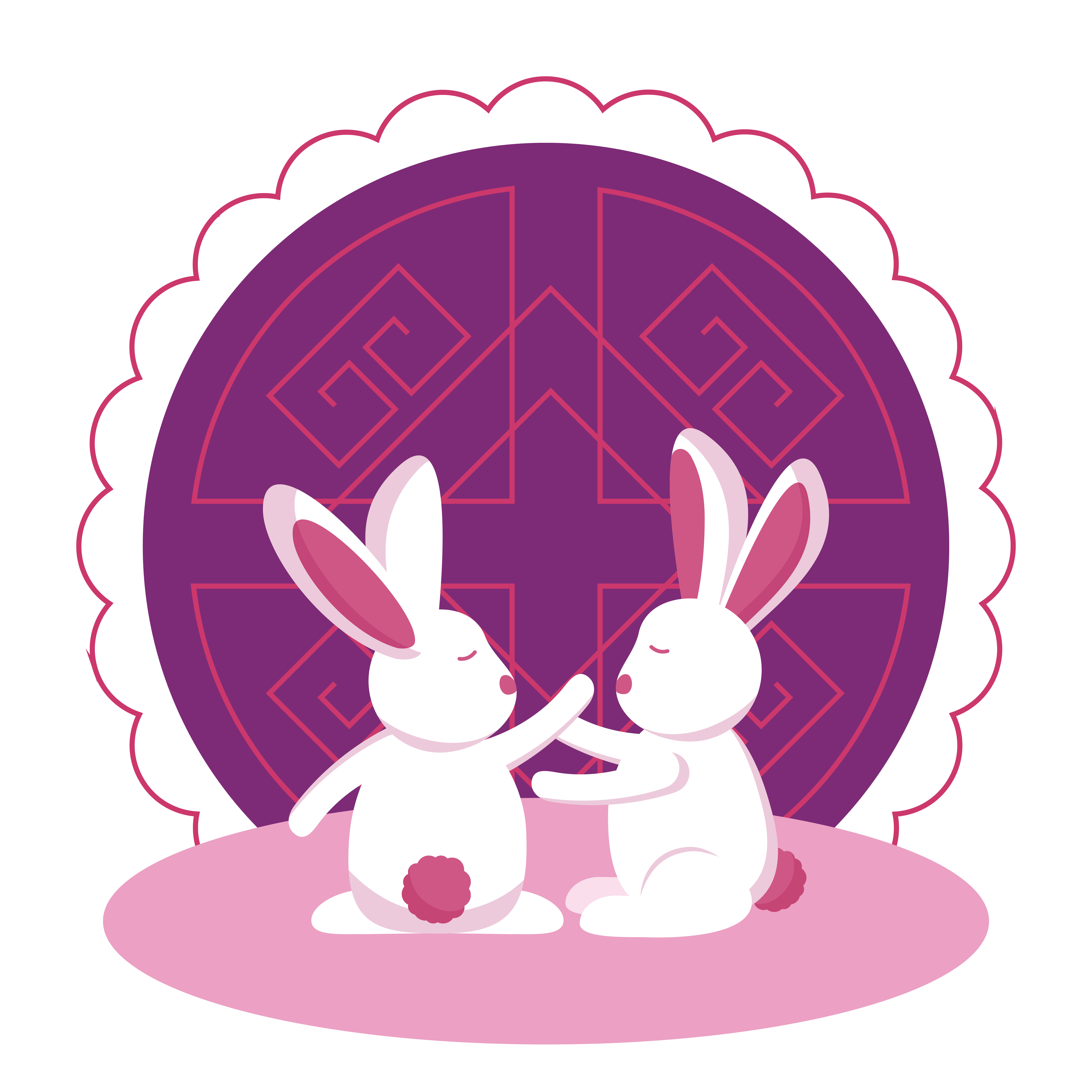 中秋節Q版月兔 中秋節Q版月兔