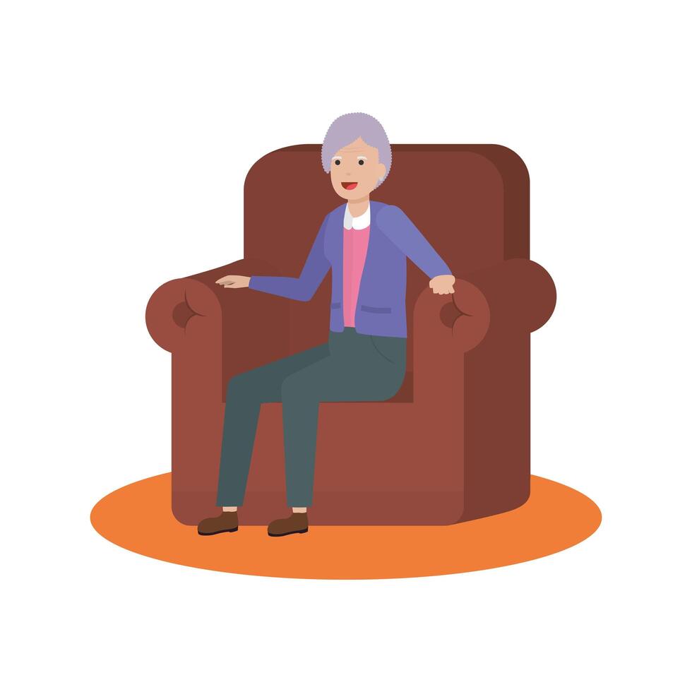 Grandmother cartoon design vector