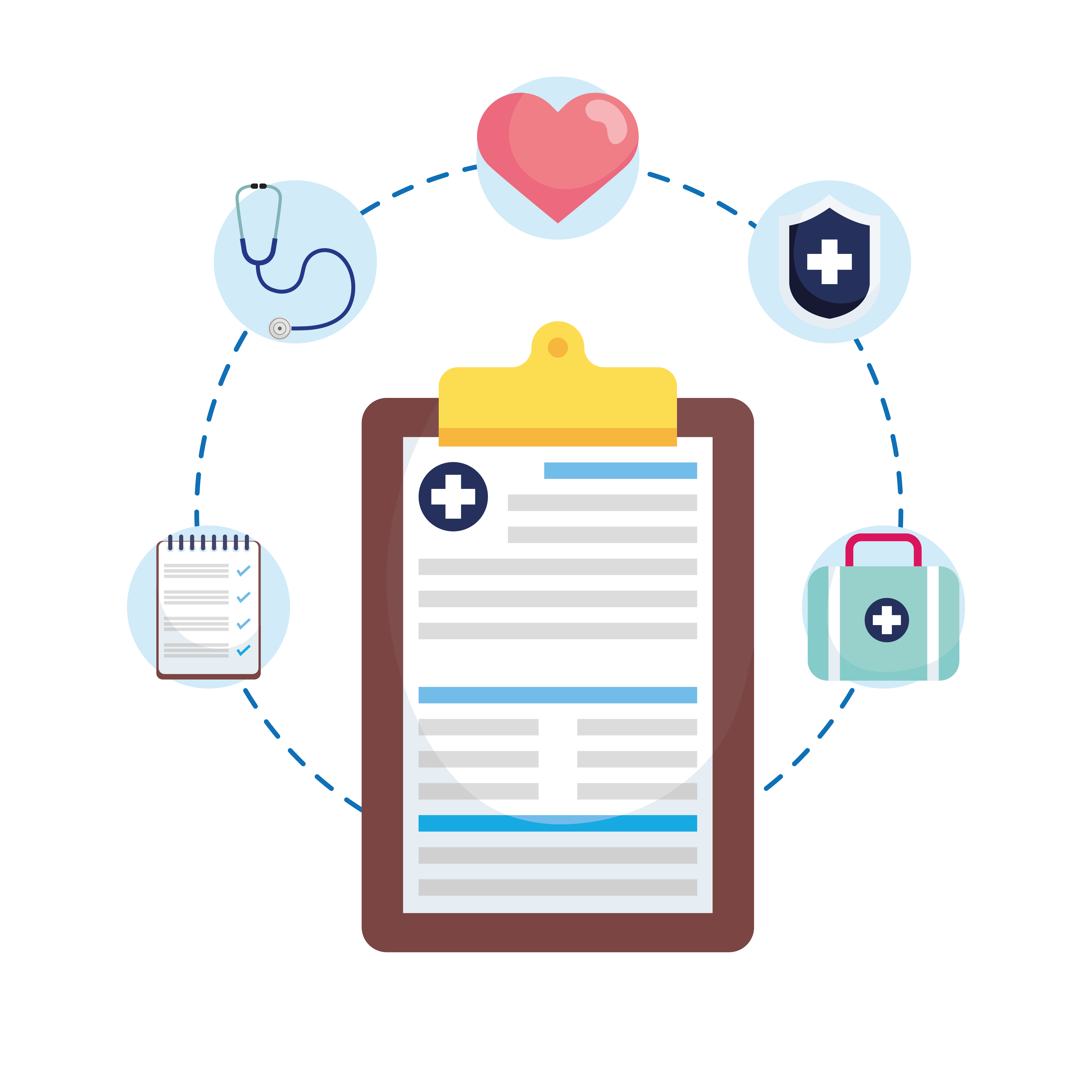 medical history and icons vector design 1870655 Vector Art at Vecteezy