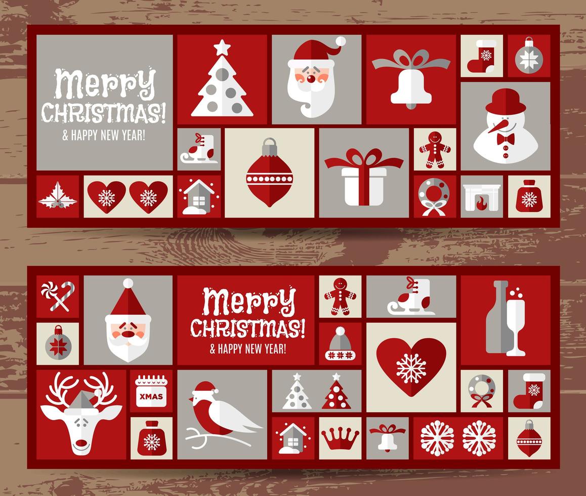 Christmas and new year background. vector
