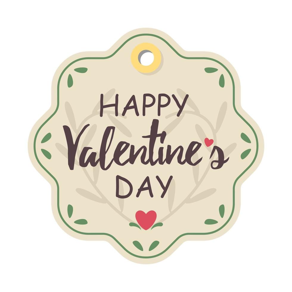 Valentine's day label or tag vector