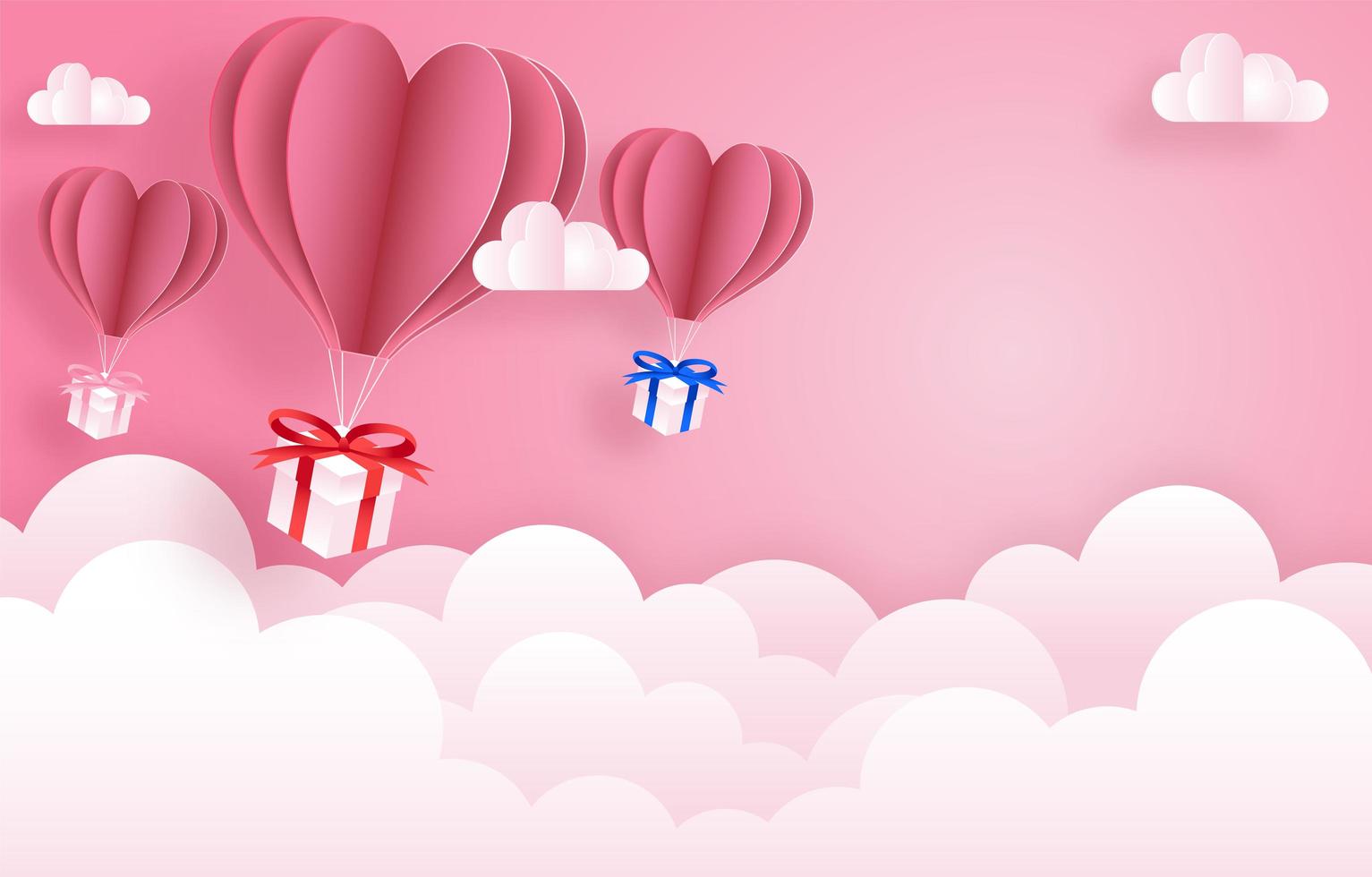 Happy Valentine's Day celebration banner vector