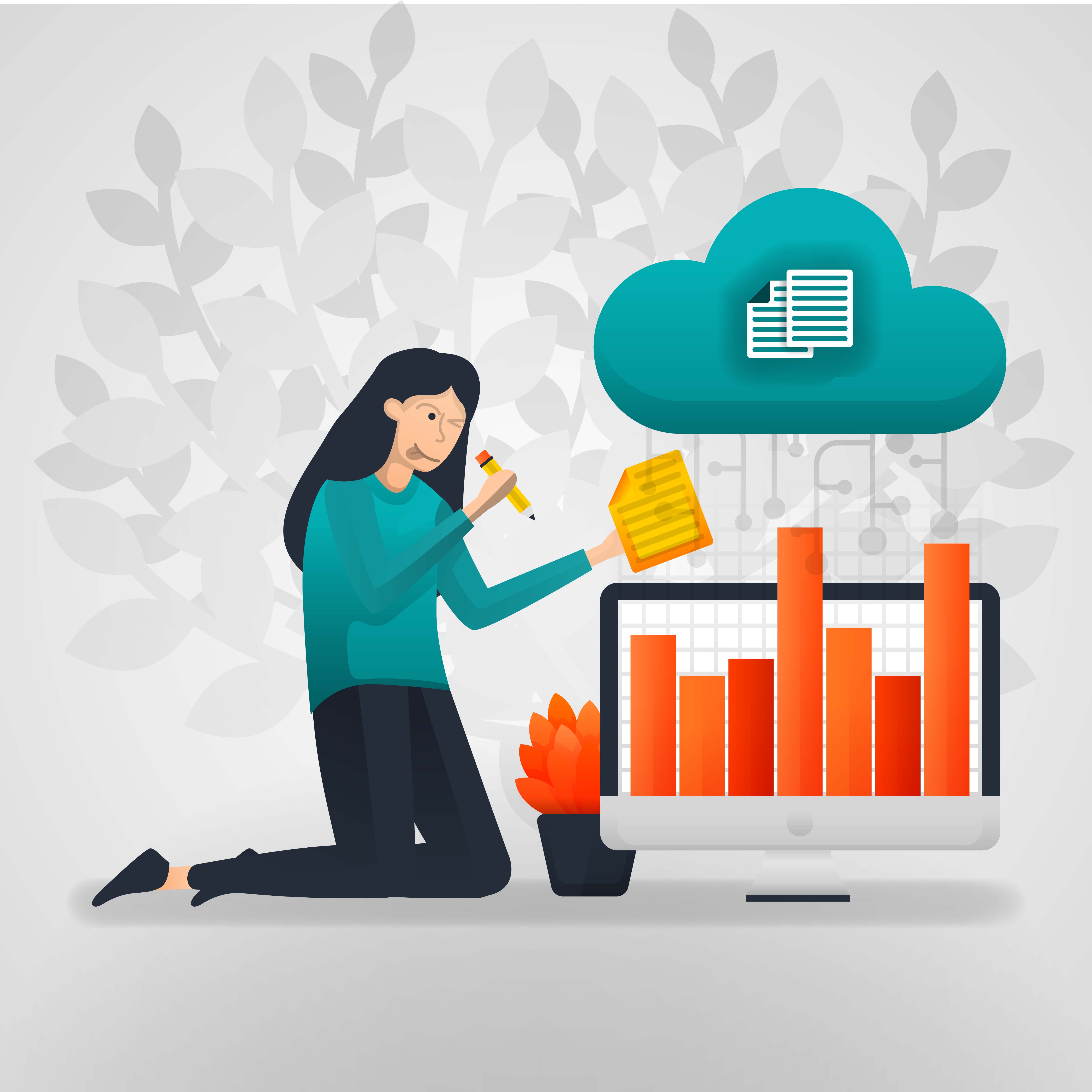 female workers change the sales chart data from cloud storage. flat cartoon vector illustration 1871506 Vector Art at Vecteezy female workers change the sales chart data from cloud storage. flat cartoon vector illustration 1871506 Vector Art at Vecteezy