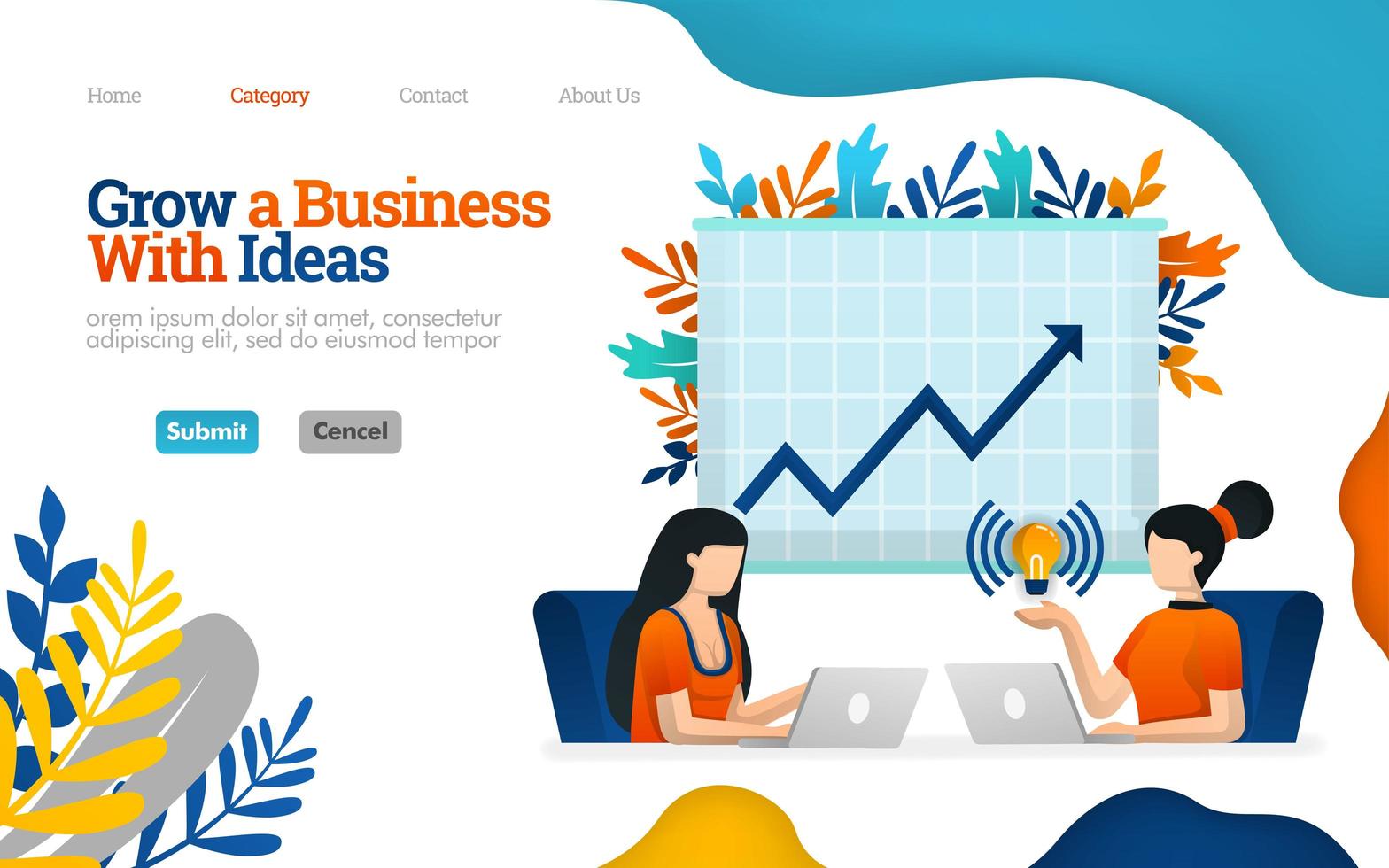 Increase business potential with work communication, talk to increase profits. Vector flat illustration concept, can use for, landing page, template, ui, web, homepage, poster, banner, flyer