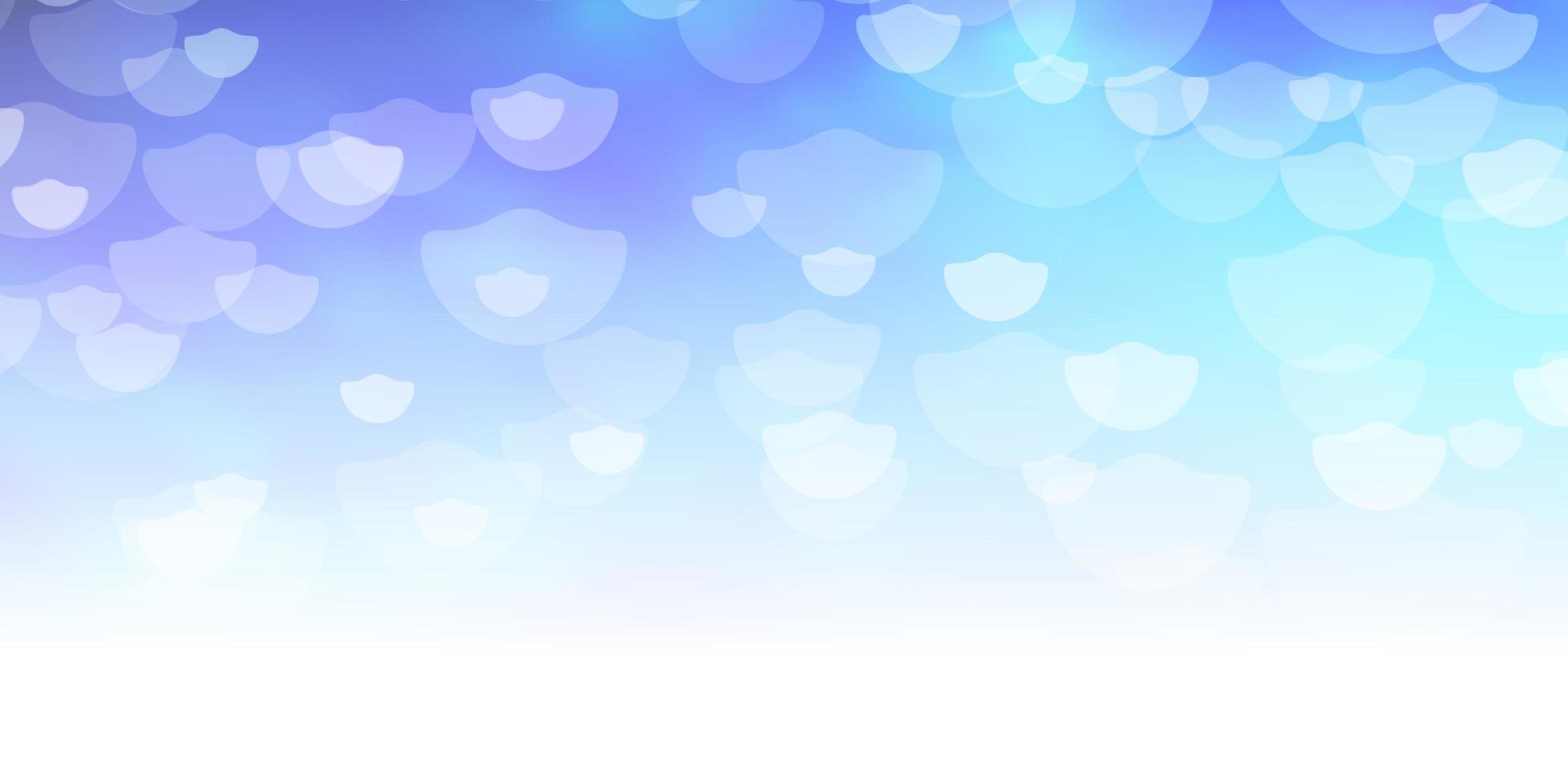 Dark BLUE vector background with circles.