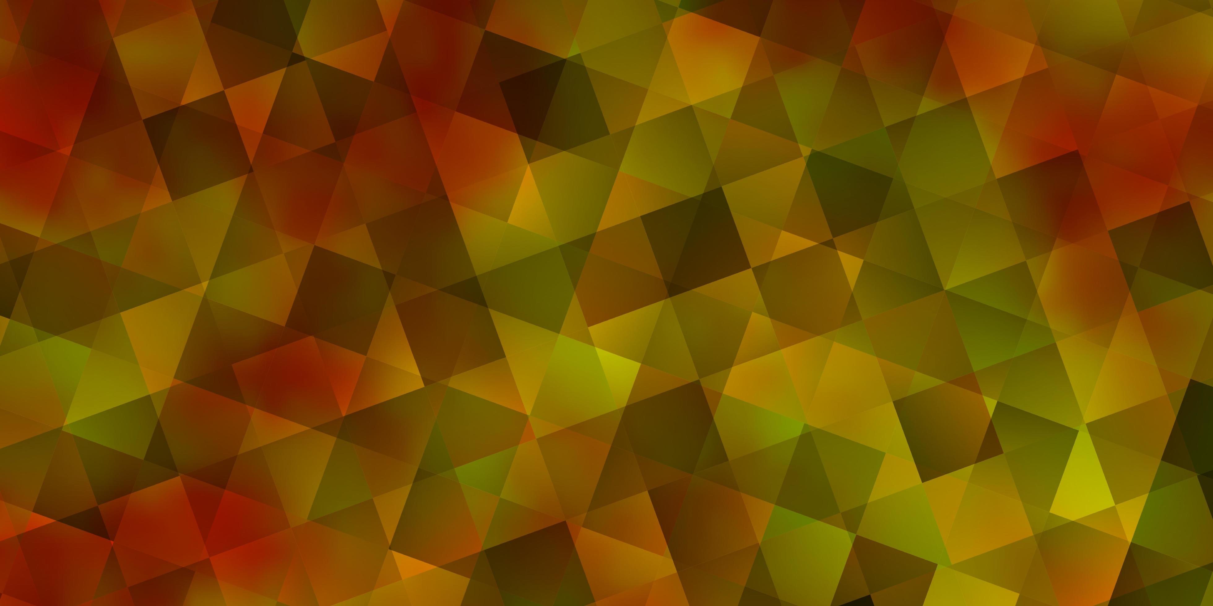 Dark Yellow vector layout with rectangles, triangles. 1872635 Vector