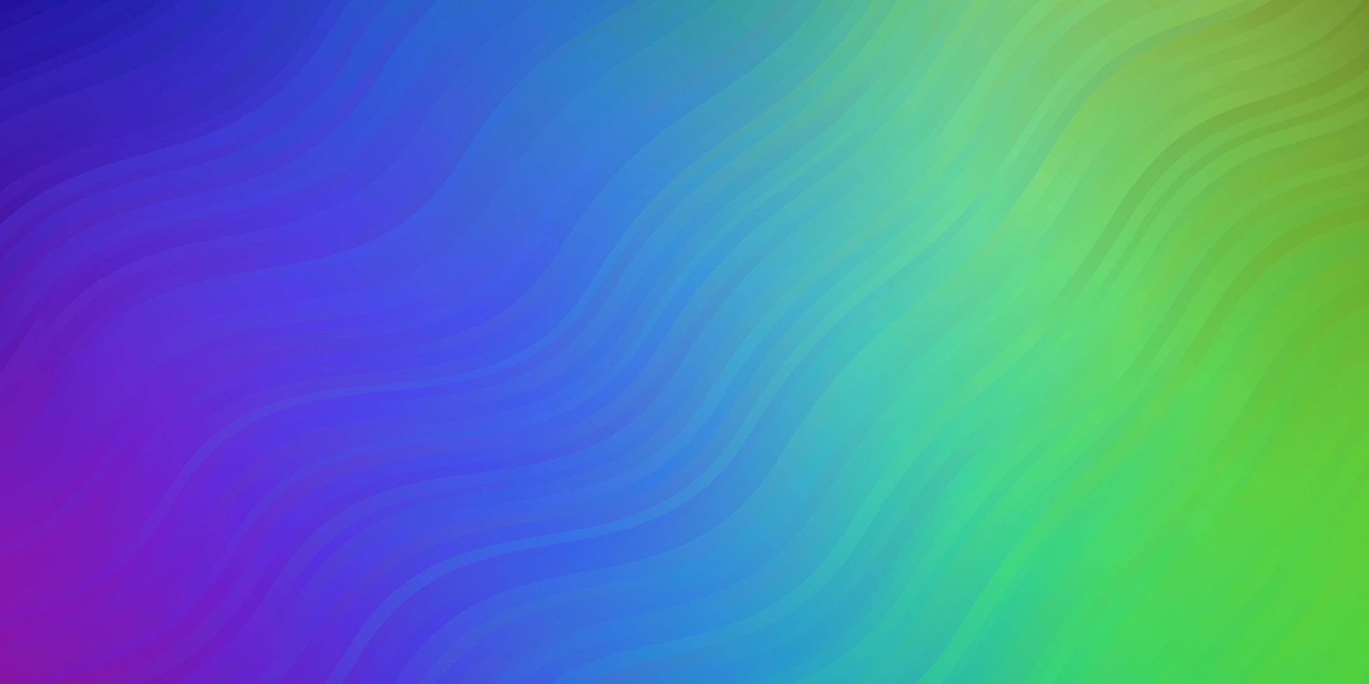 Light Multicolor vector pattern with curves.