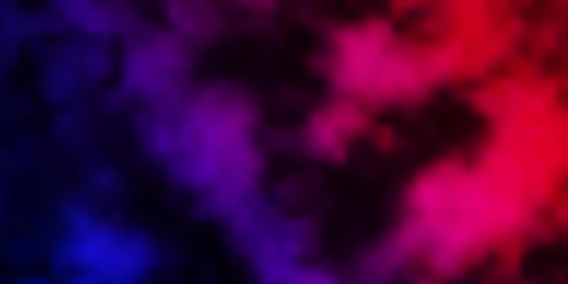Dark Purple, Pink vector template with sky, clouds.