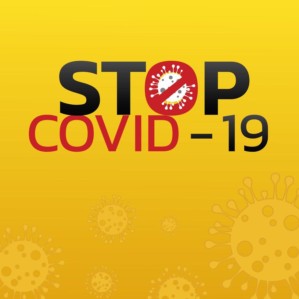 Stay Home. Stop coronavirus covid19 virus. vector