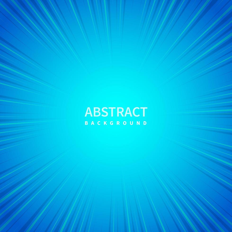 Fondo azul abstracto con rayos de sol. vector