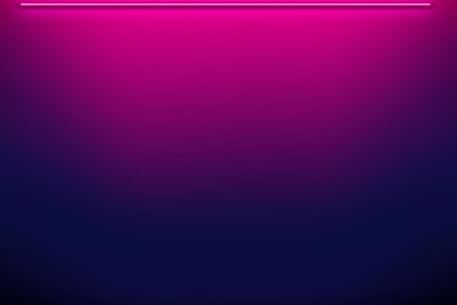Wall in neon light background. vector