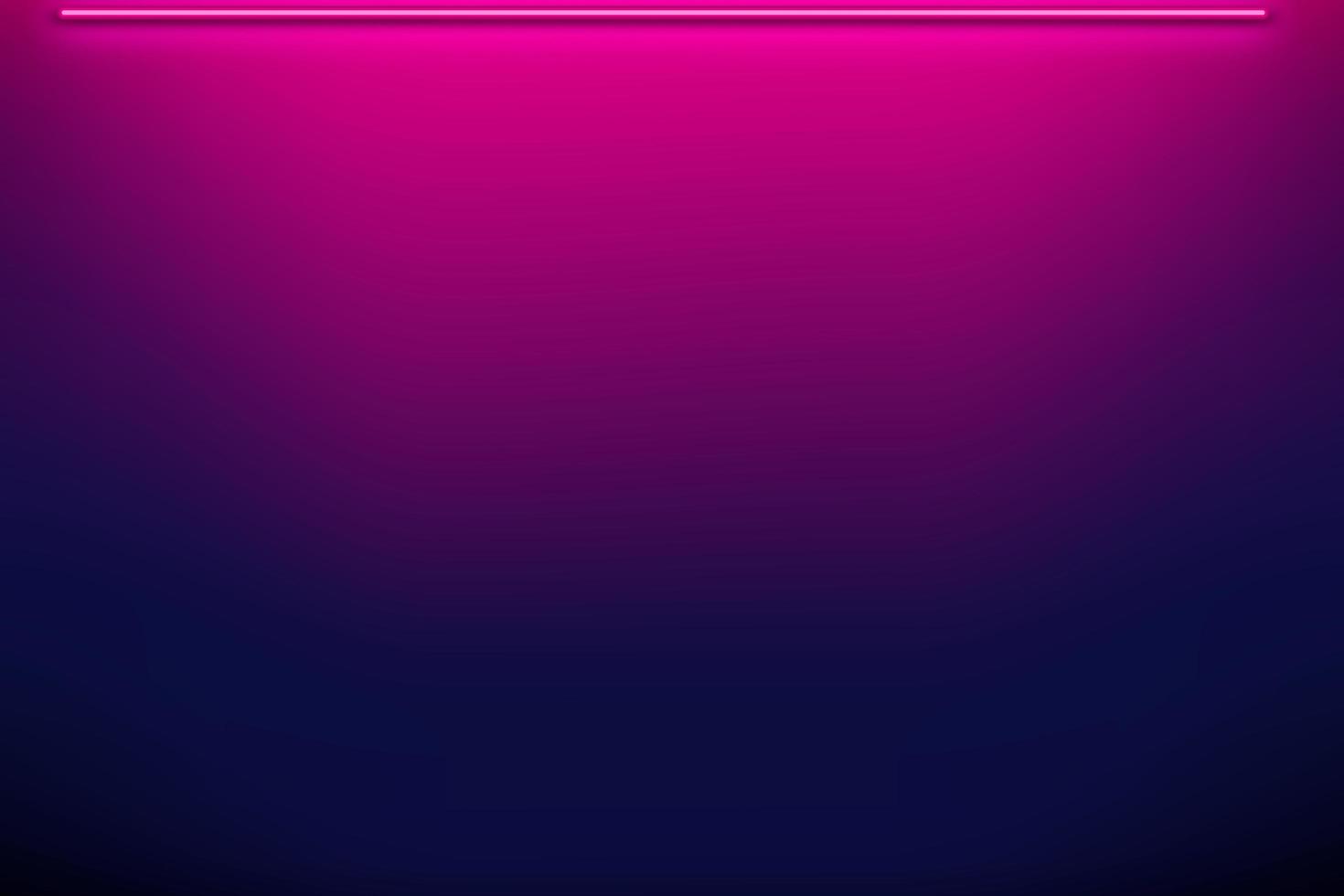 Wall in neon light background. vector