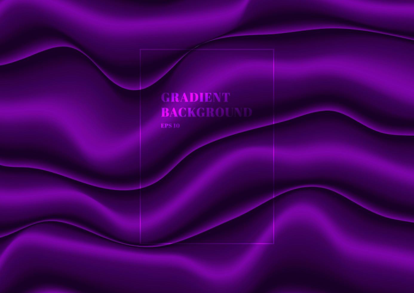 Abstract purple cloth fold silk texture satin velvet material or fluid wave shape background luxury style. vector