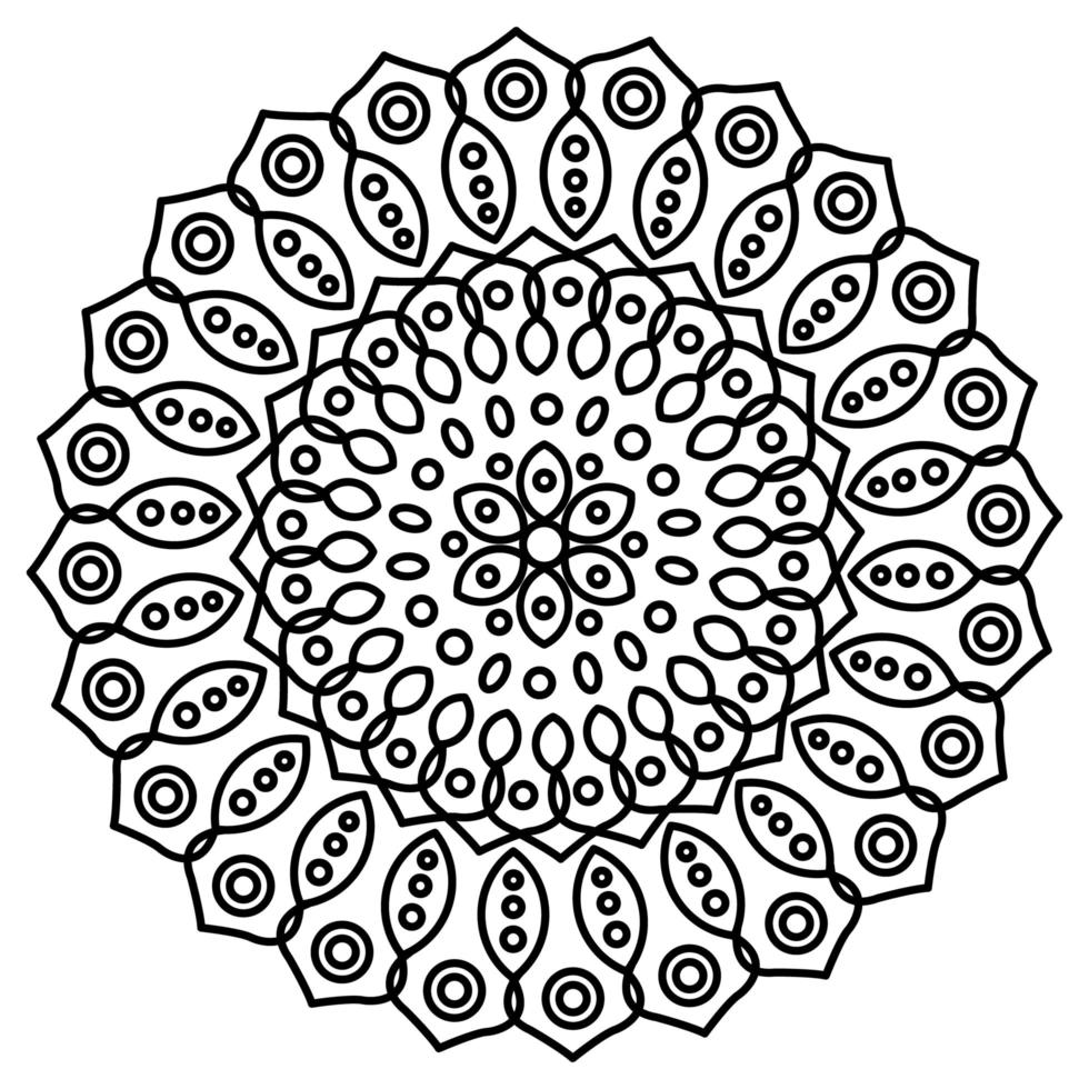 Download Mandala With Ornaments Mandala For Coloring Book Page 1873065 Vector Art At Vecteezy