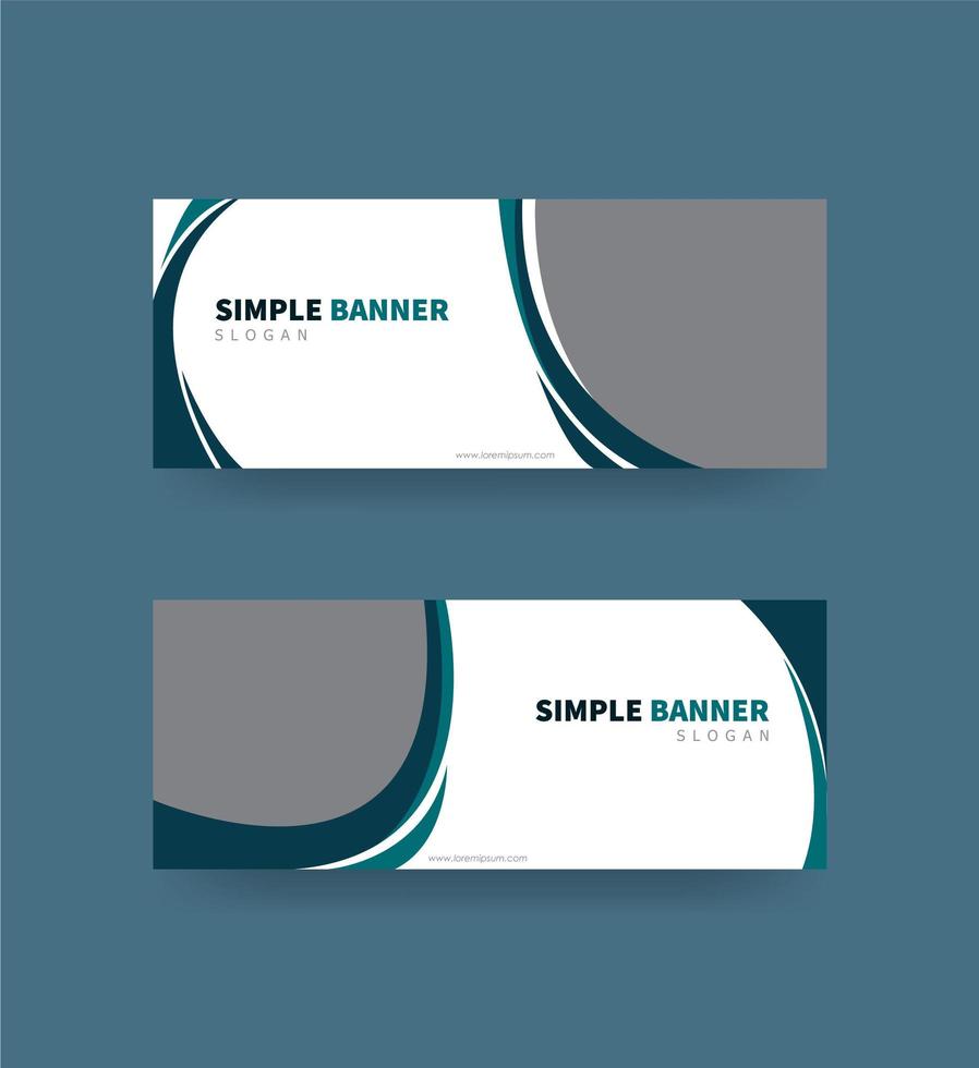 banner simple diseño moderno vector