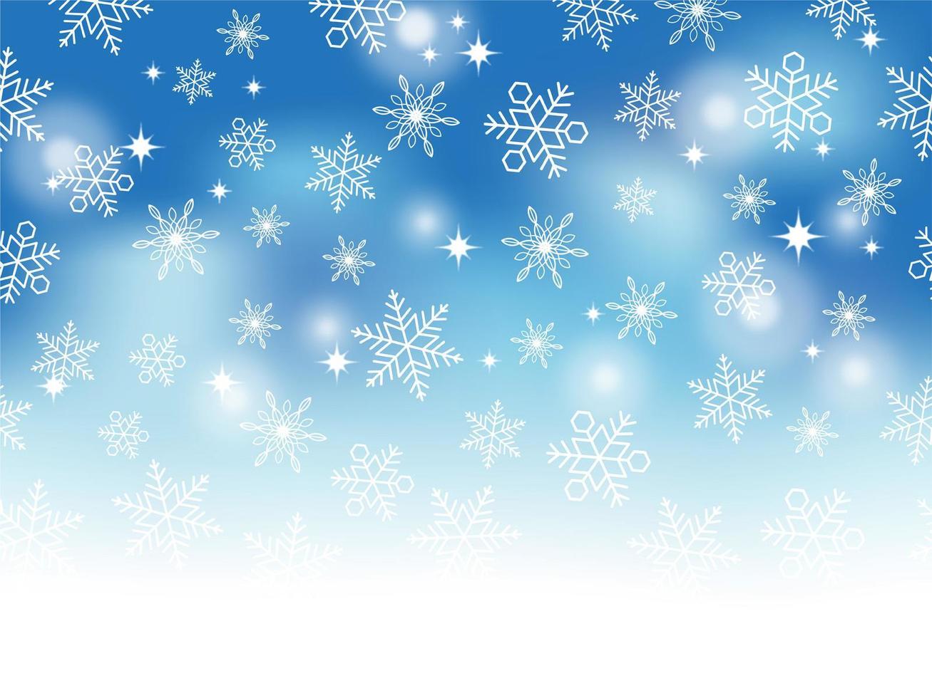 Abstract Winter Background With Text Space. Horizontally Repeatable. vector