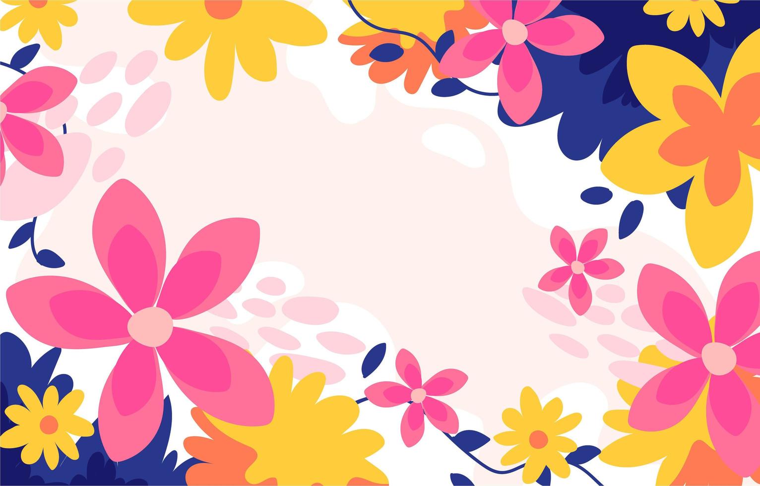 fondo floral lindo suave vector